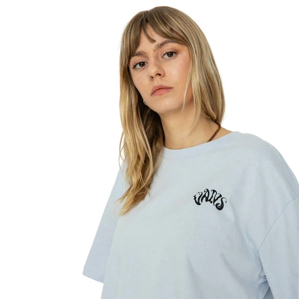 Vans Vexed Relax Crop Kadın Mavi T-Shirt - 4