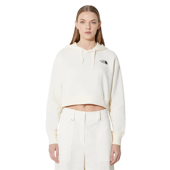 The North Face W Trend Crop Hoodie  Kadın Beyaz Sweatshirt - 3