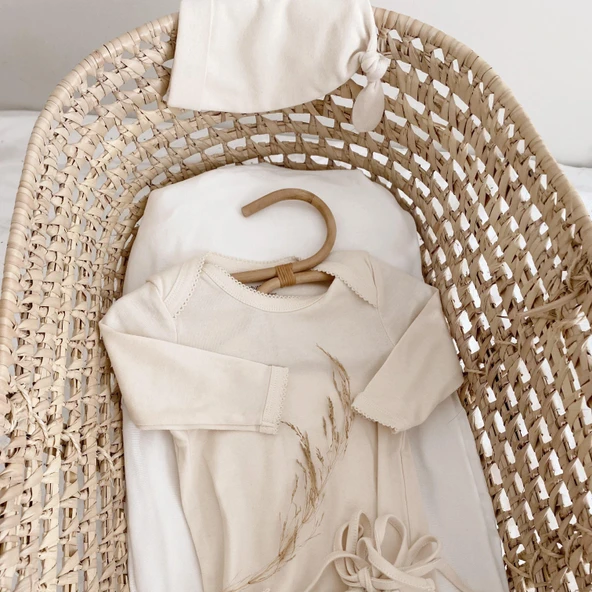 Naturaborn GOTS Organik Sertifikalı Kroşetalı Açık Bebek Uyku Tulumu - Resim 11