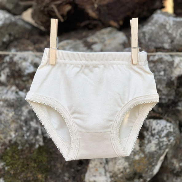 Naturaborn GOTS Organik Sertifikalı Kroşetalı Bebek Külot - 6