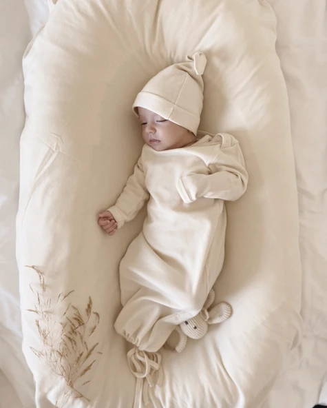 Naturaborn GOTS Organik Sertifikalı Bebek Açık Uyku Tulumu - 9