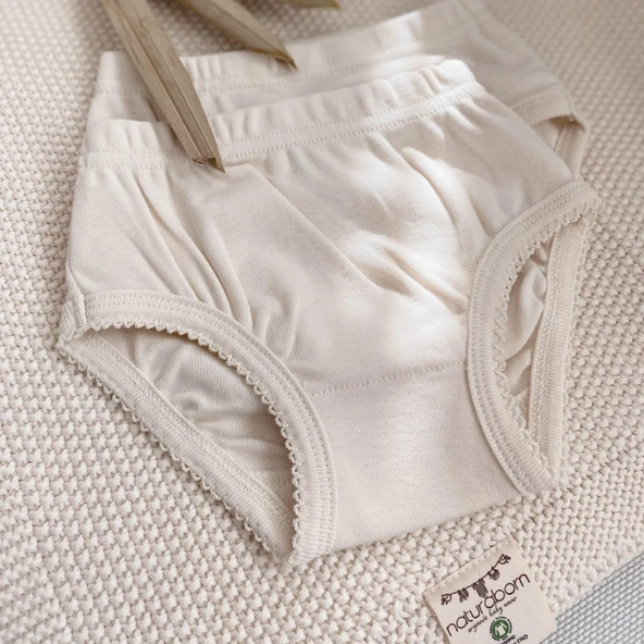 Naturaborn GOTS Organik Sertifikalı Kroşetalı Bebek Külot - Resim 10