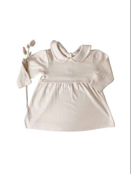 Naturaborn GOTS Organik Sertifikalı Kroşetalı Bebek Elbisesi - Resim 4