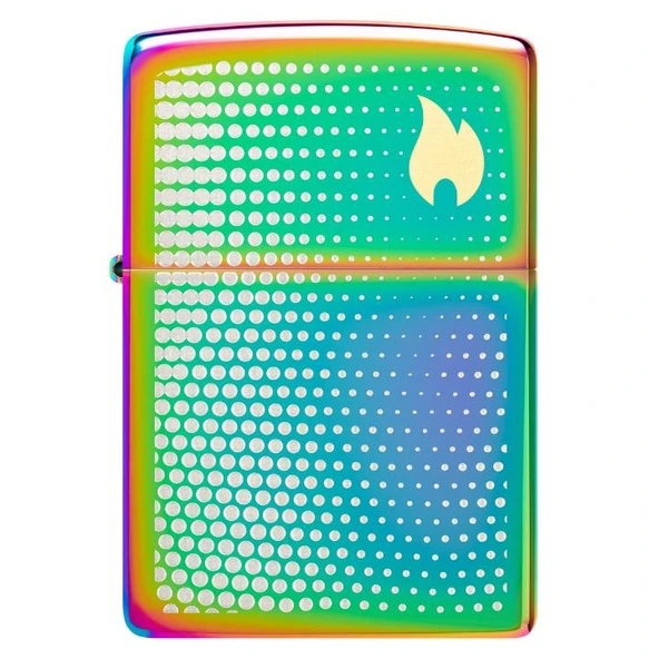 Zippo 46569-120467 Dots And Flame Design Çakmak - Resim 2