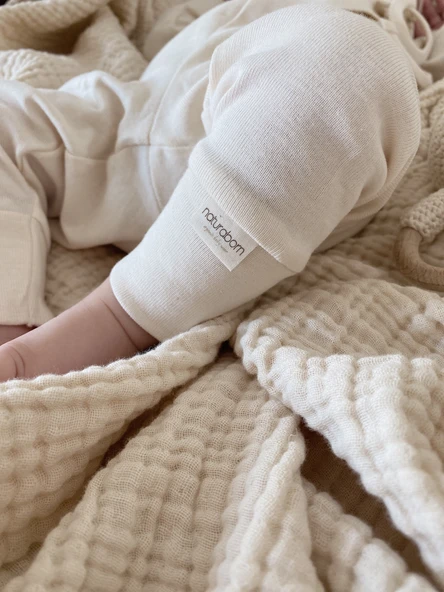 Naturaborn GOTS Organik Sertifikalı Bebek Pantolon - Resim 10