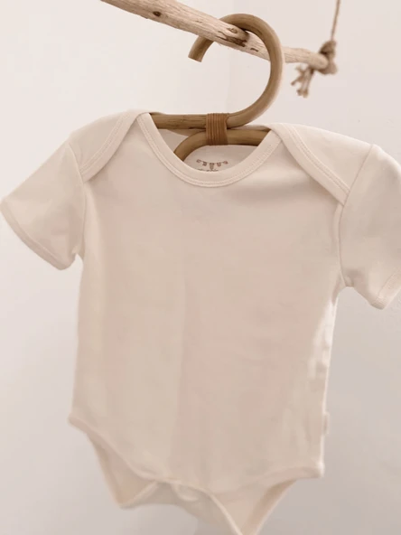 Naturaborn GOTS Organik Sertifikalı Kısa Kollu Bebek Body - Resim 10