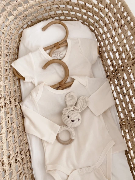 Naturaborn GOTS Organik Sertifikalı Uzun Kollu Bebek Body - Resim 10