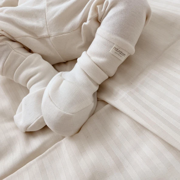 Naturaborn GOTS Organik Sertifikalı Bebek Patiği - Resim 4