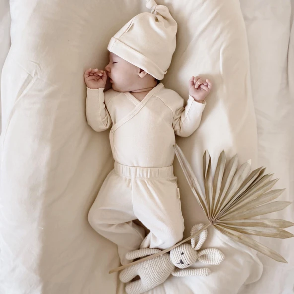 Naturaborn GOTS Organik Sertifikalı Bebek Patikli Pantolon - 8