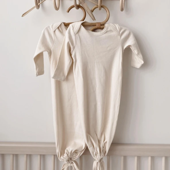 Naturaborn GOTS Organik Sertifikalı Kroşetalı Açık Bebek Uyku Tulumu - Resim 12