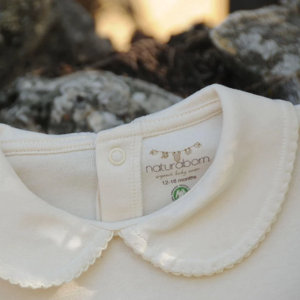 Naturaborn GOTS Organik Sertifikalı Kroşetalı Bebek Elbisesi - 10
