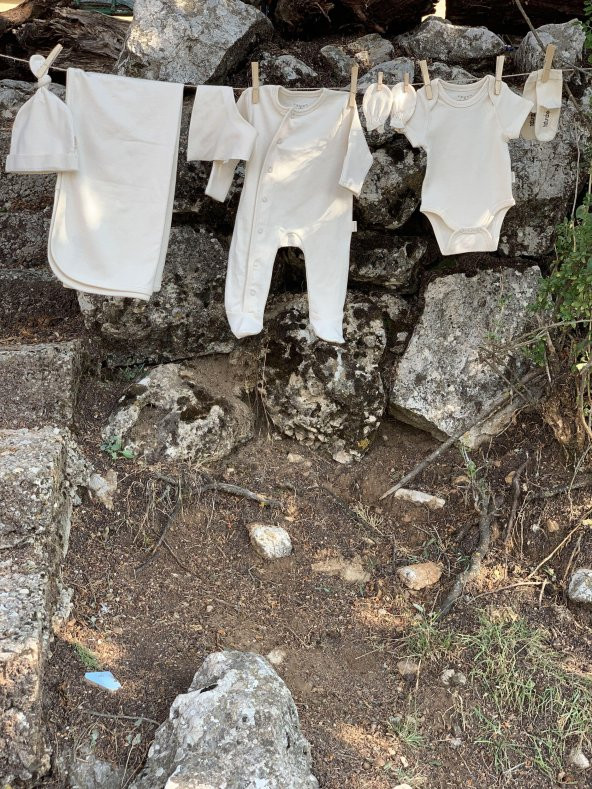 Naturaborn GOTS Organik Sertifikalı Yenidoğan Erkek Bebek Hastane Çıkışı Set - 8