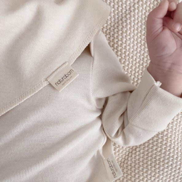 Naturaborn GOTS Organik Sertifikalı Bebek Fular Mama Önlüğü - 5