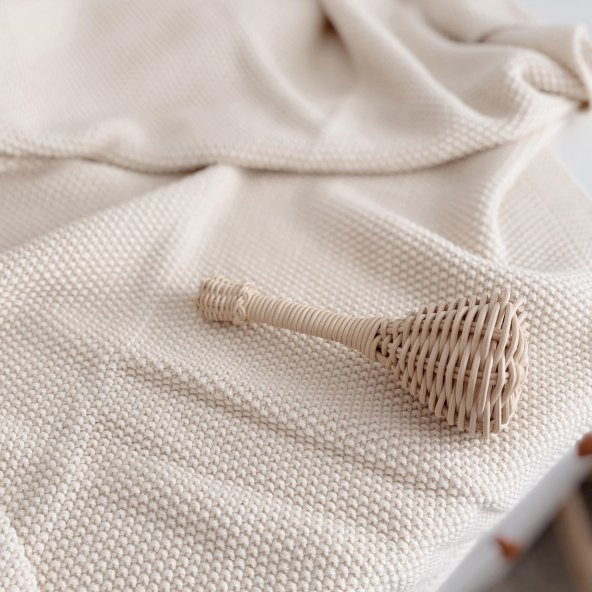 Naturaborn GOTS Organik Sertifikalı Triko Bebek Battaniyesi - 2