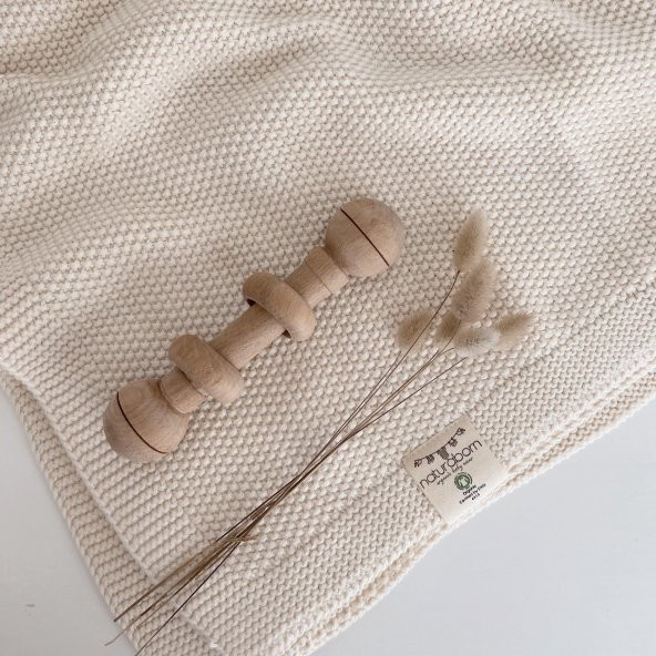 Naturaborn GOTS Organik Sertifikalı Triko Bebek Battaniyesi - 3