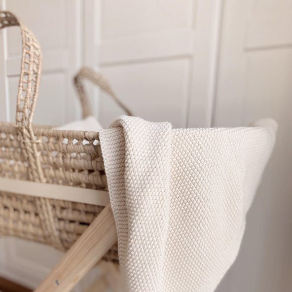 Naturaborn GOTS Organik Sertifikalı Triko Bebek Battaniyesi - 5