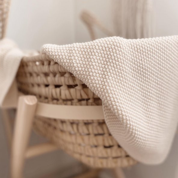 Naturaborn GOTS Organik Sertifikalı Triko Bebek Battaniyesi - 8