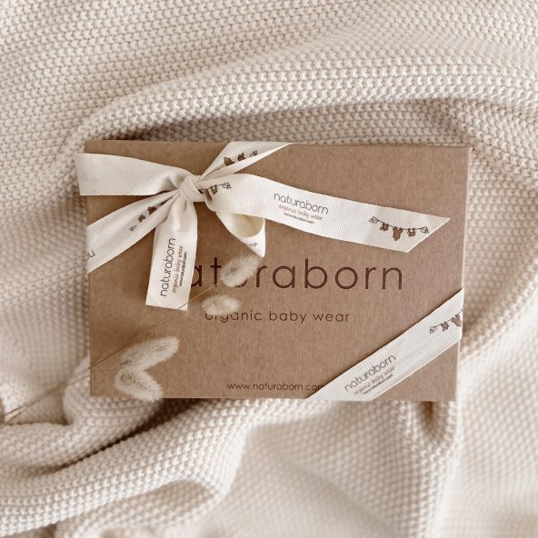 Naturaborn GOTS Organik Sertifikalı Triko Bebek Battaniyesi - 9