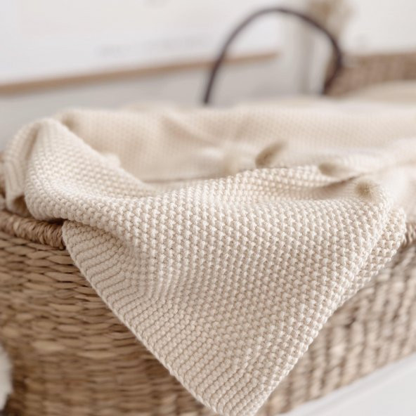 Naturaborn GOTS Organik Sertifikalı Triko Bebek Battaniyesi - 10