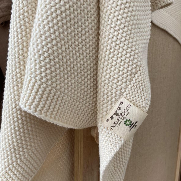 Naturaborn GOTS Organik Sertifikalı Triko Bebek Battaniyesi - 11