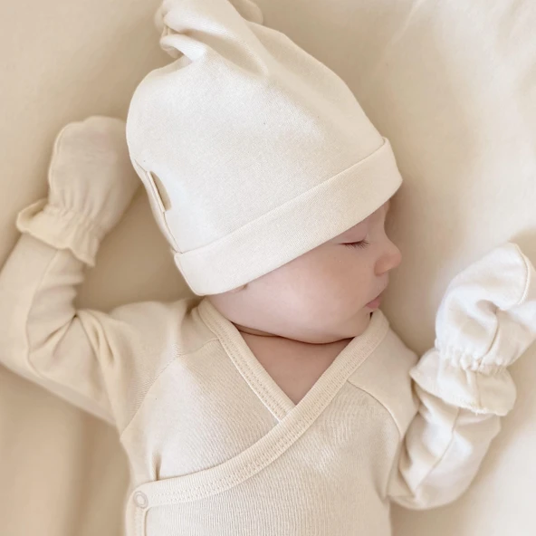 Naturaborn GOTS Organik Sertifikalı Bebek Kimono Yaka Body - Resim 10