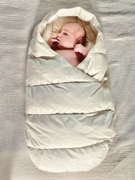 Naturaborn Kaz Tüyü Bebek Taşıma Kundağı Portbebe - Resim 12