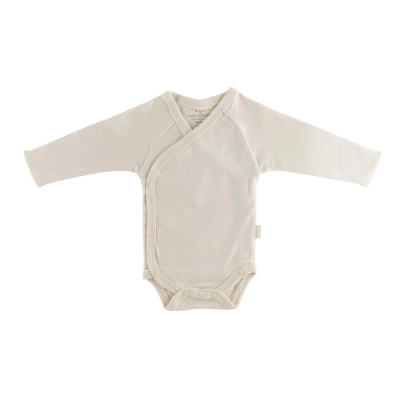 Naturaborn GOTS Organik Sertifikalı Bebek Kimono Yaka Body - 4