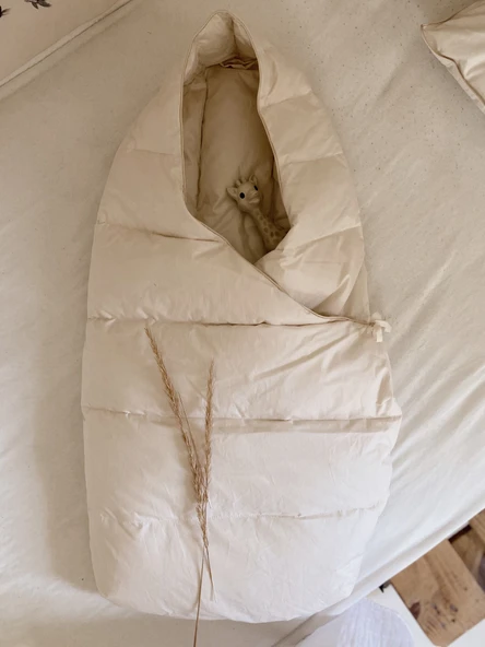 Naturaborn Kaz Tüyü Bebek Taşıma Kundağı Portbebe - Resim 11