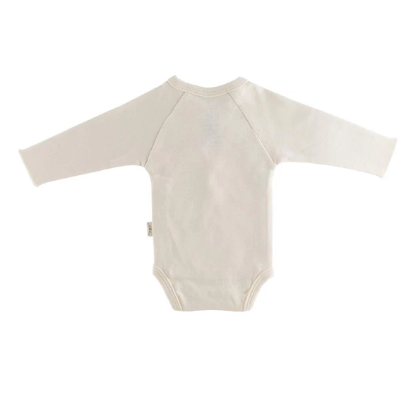 Naturaborn GOTS Organik Sertifikalı Bebek Kimono Yaka Body - 5