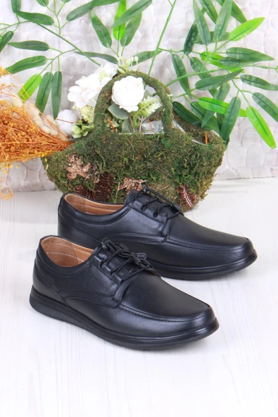 Mehmet Mete 42225 Comfort Rahat Esnek Lastik Bağçıklı Hakiki Deri Erkek Ayakkabı ürün görseli