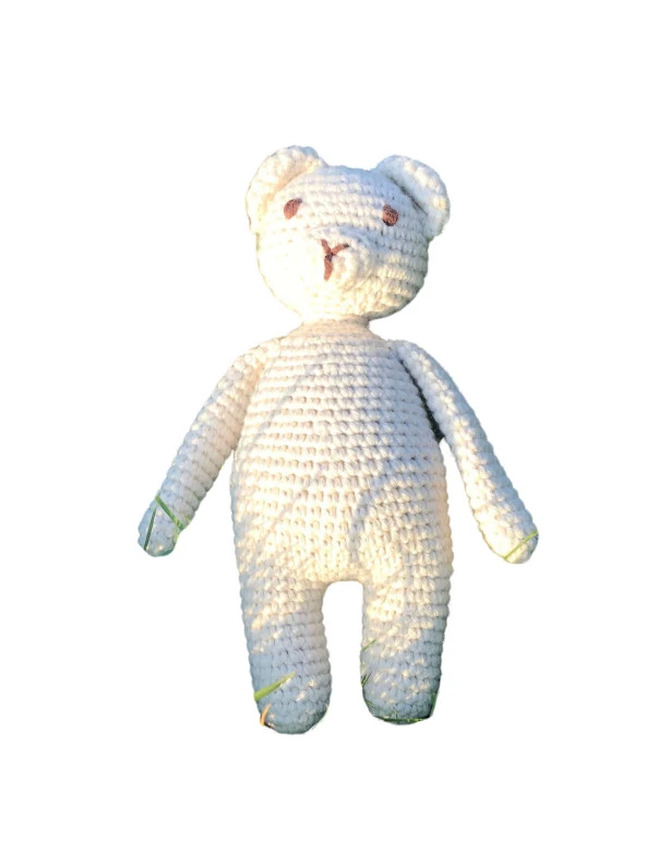 Naturaborn Natural amigurumi el örgüsü oyuncak ayı - 7