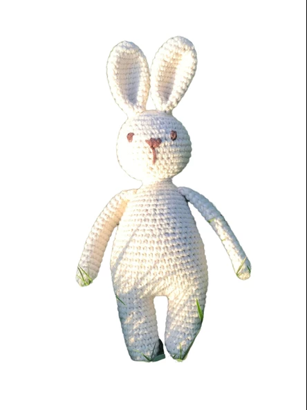 Naturaborn Natural amigurumi el örgüsü oyuncak tavşan - 3