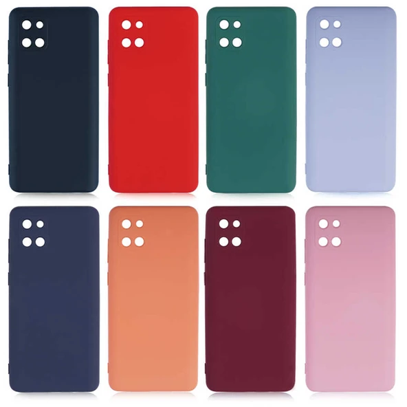 Samsung Galaxy A81 (Note 10 Lite) Kılıf Kamera Korumali Mara Lansman Kapak - Resim 3