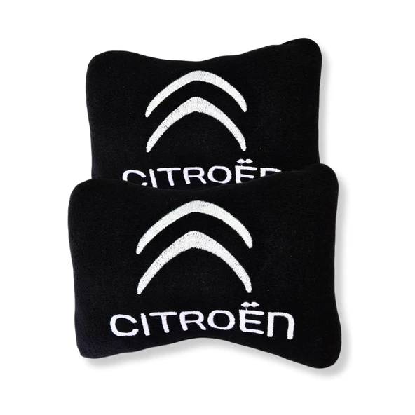 Citroen Nakış İşlemeli 5 Parça Oto Halı Paspas Citroen Seyahat Oto Boyun Yastığı & Oto Aksesuar - 2