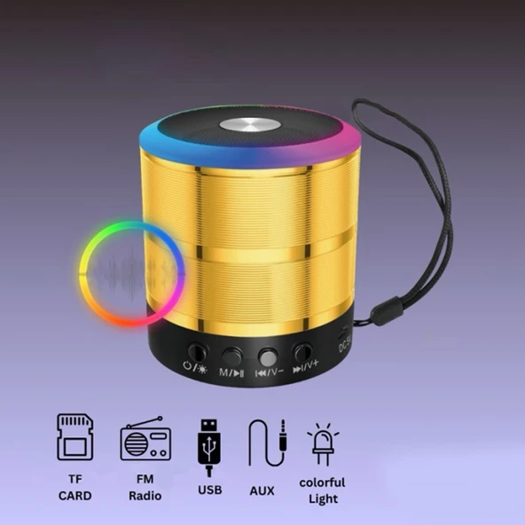 Auris KLN190 RGB Taşınabilir Bluetooth Hoparlör - 8