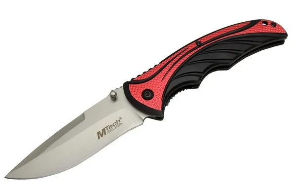Mtech Handsome 455 Kırmızı Kamp Çakı 21cm - Yarı Otomatik, Kemerlikli ürün görseli