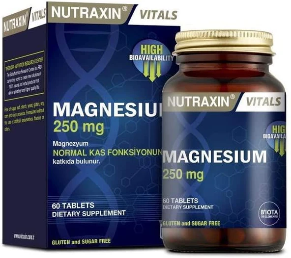 NUTRAXİN NUTRAXIN MAGNESIUM 250 MG TABLET - 1