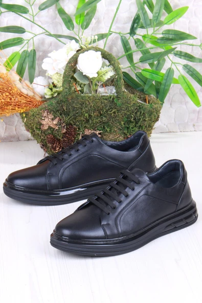 Mehmet Mete 42466 Rahat Hakiki Deri Sneaker Erkek Ayakkabı - Resim 8
