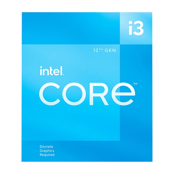 INTEL CORE İ3-12100F 3.30GHz 12MB 1700p 12. NESIL BOX - 2