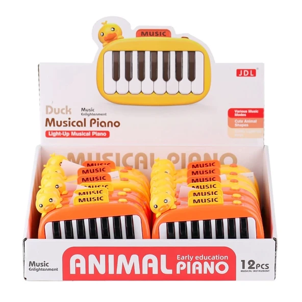8897-1B Ördek Işıklı Müzikal Piano - 3