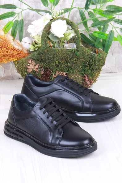 Mehmet Mete 42466 Rahat Hakiki Deri Sneaker Erkek Ayakkabı - Resim 6