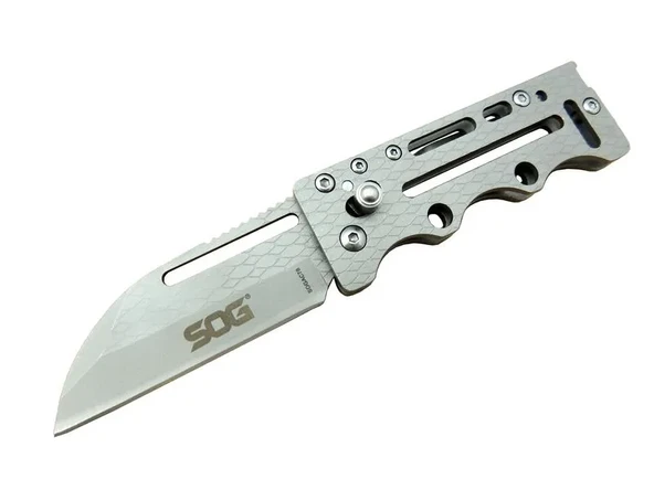 SOG AC78 Gri Yaprak Kamp Çakı 14,5 cm - Metal Sap, Kılıflı ürün görseli 1