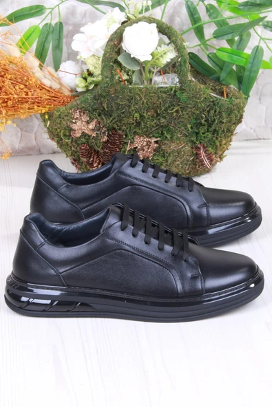 Mehmet Mete 42466 Rahat Hakiki Deri Sneaker Erkek Ayakkabı - Resim 7