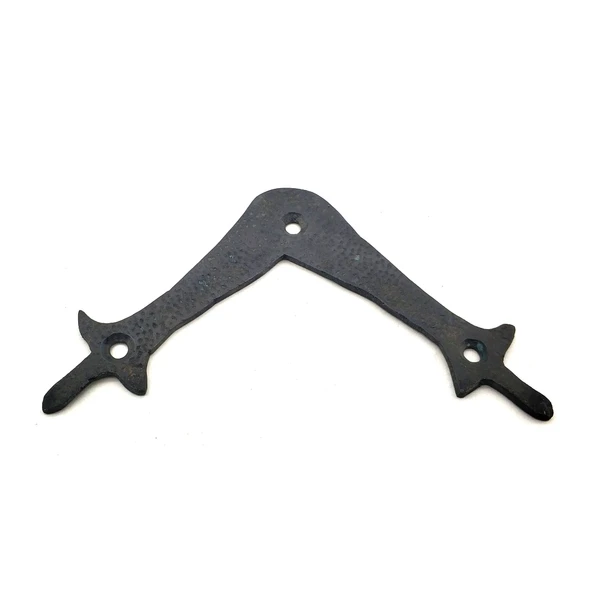 Antika Tarz Dekoratif Pirinç Zambak Gönye - Üst, 107x107 mm, Oksit ürün görseli 1