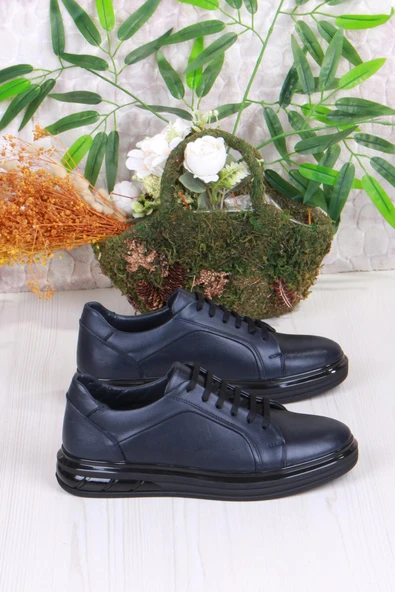 Mehmet Mete 42466 Rahat Hakiki Deri Sneaker Erkek Ayakkabı - Resim 2