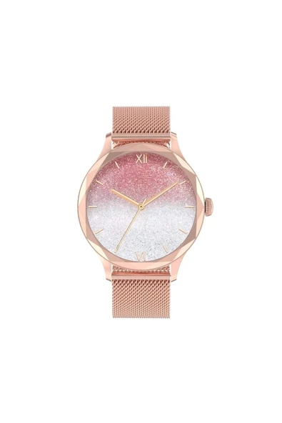 SWORD Qua Dimaond Akıllı Saat Kadın Rose Gold IP68 SW-QUA Diamond Altın