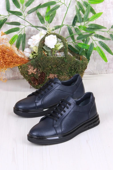 Mehmet Mete 42466 Rahat Hakiki Deri Sneaker Erkek Ayakkabı - Resim 3