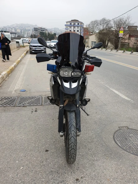 MOTOCAM Bmw F650 F750 F850 GS Siperlik Ön Cam 2008-2012 Model 47cm Siyah Renkli 4mm