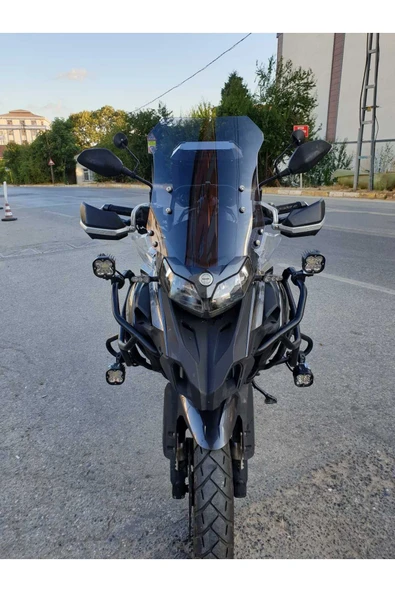MOTOCAM Benelli TRK 502 X Siperlik Ön Cam 2017 2022 Model 54cm Füme Renkli 4mm UZUN CAM