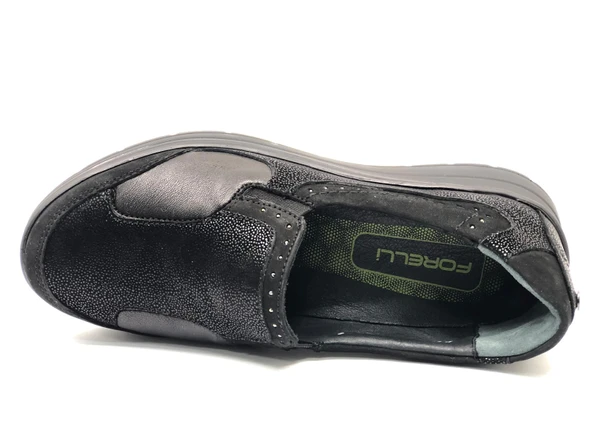 Forelli Faye Hakiki Deri Ortopedik Comfort Kadın Casual Ayakkabı - Resim 4